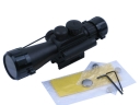 4x 30mm Red and Green Illuminated Reticle Rifle Scope with 30mW Red Laser (M7)